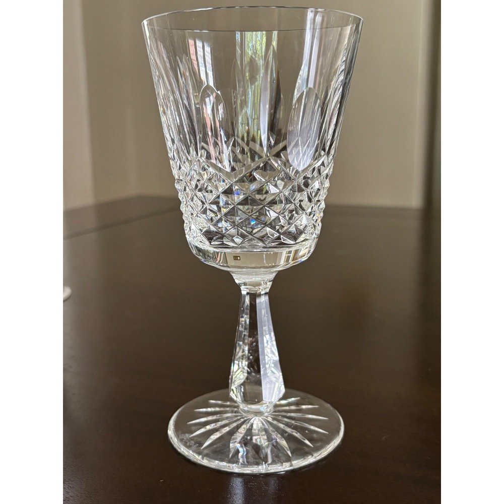 Waterford Kenmare Crystal Wine Goblet 6.75 Inch Cut Glass Stemware Clear